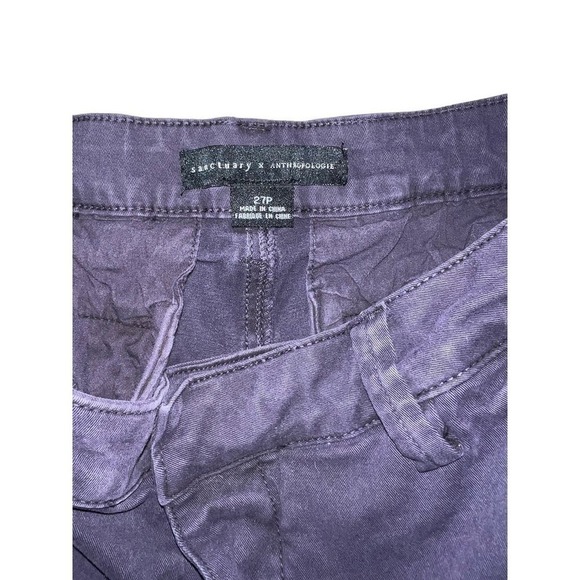 Sanctuary x Anthropologie High Waisted Women Bermuda Shorts Navy Size 27 Petite - Picture 2 of 3